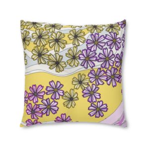 African Daisies Floor Pillow Square
